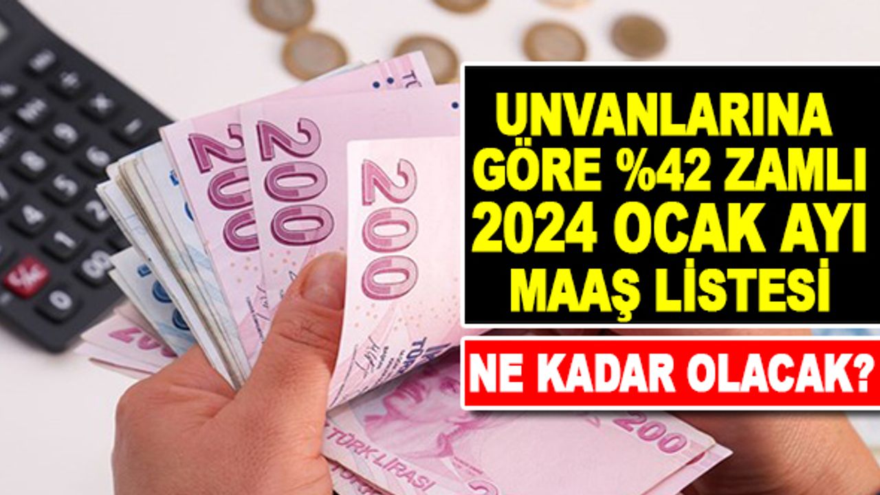 İşte 2024 Ocak Beklenen Zamlı Memur Maaşları