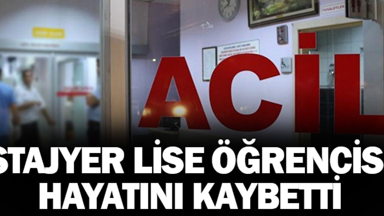 Stajyer Lise Öğrencisi Çalıştığı İnşaattan Düştü