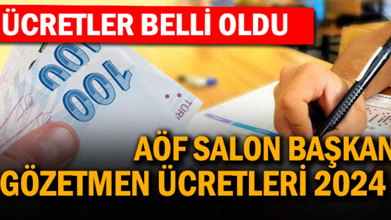 AÖF Salon Başkanı ve Gözetmen Ücreti 2024