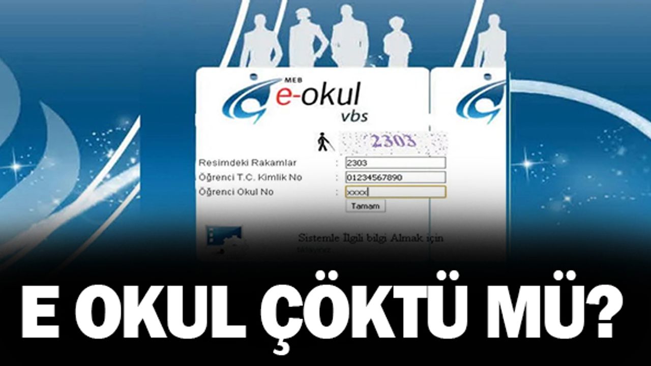 E-Okul çöktü mü? İşte yanıtı!