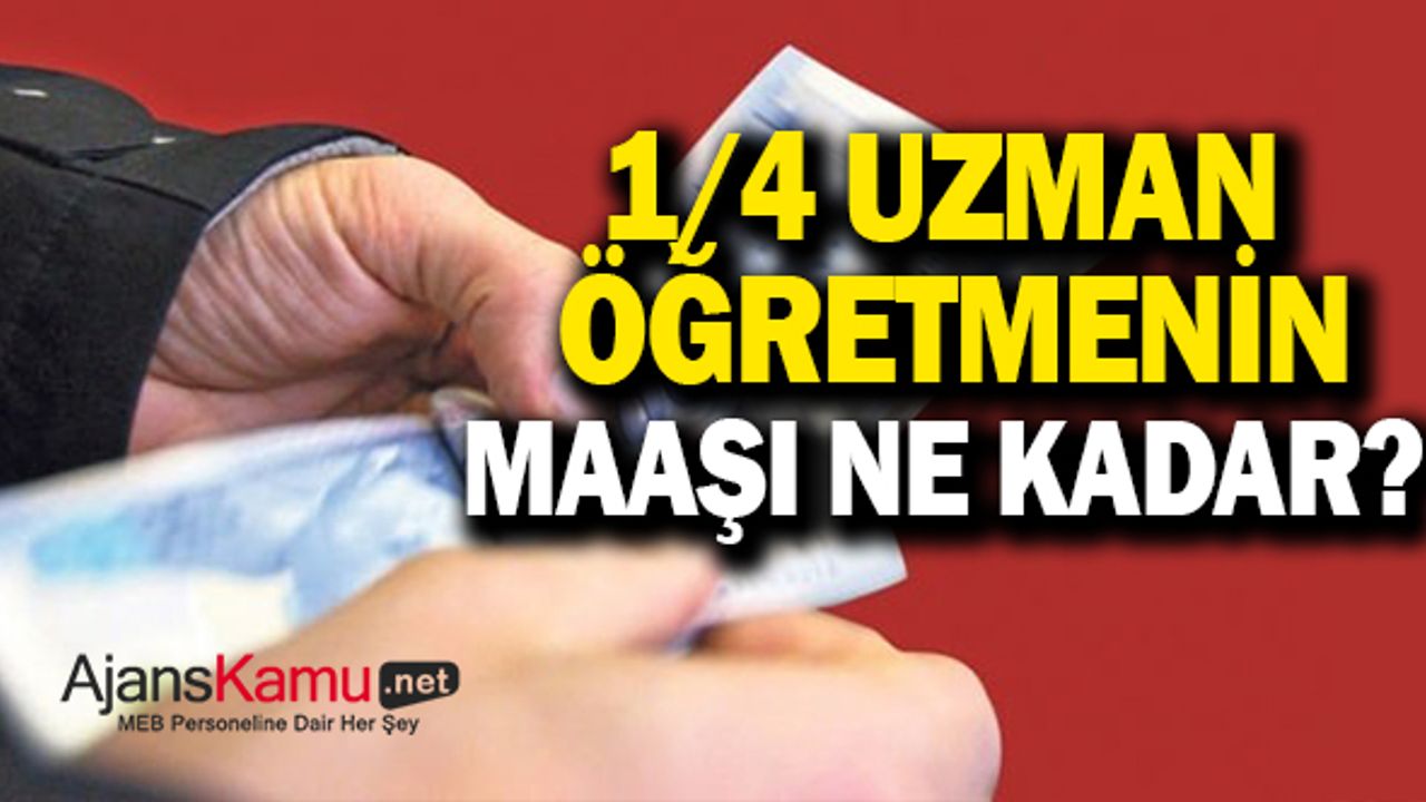 KBS açıldı: 1/4 uzman öğretmen maaşı belli oldu