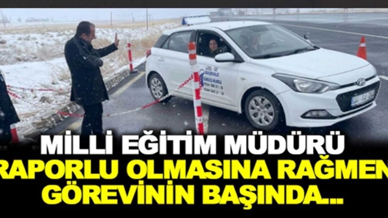 Milli eğitim müdüründen örnek davranış