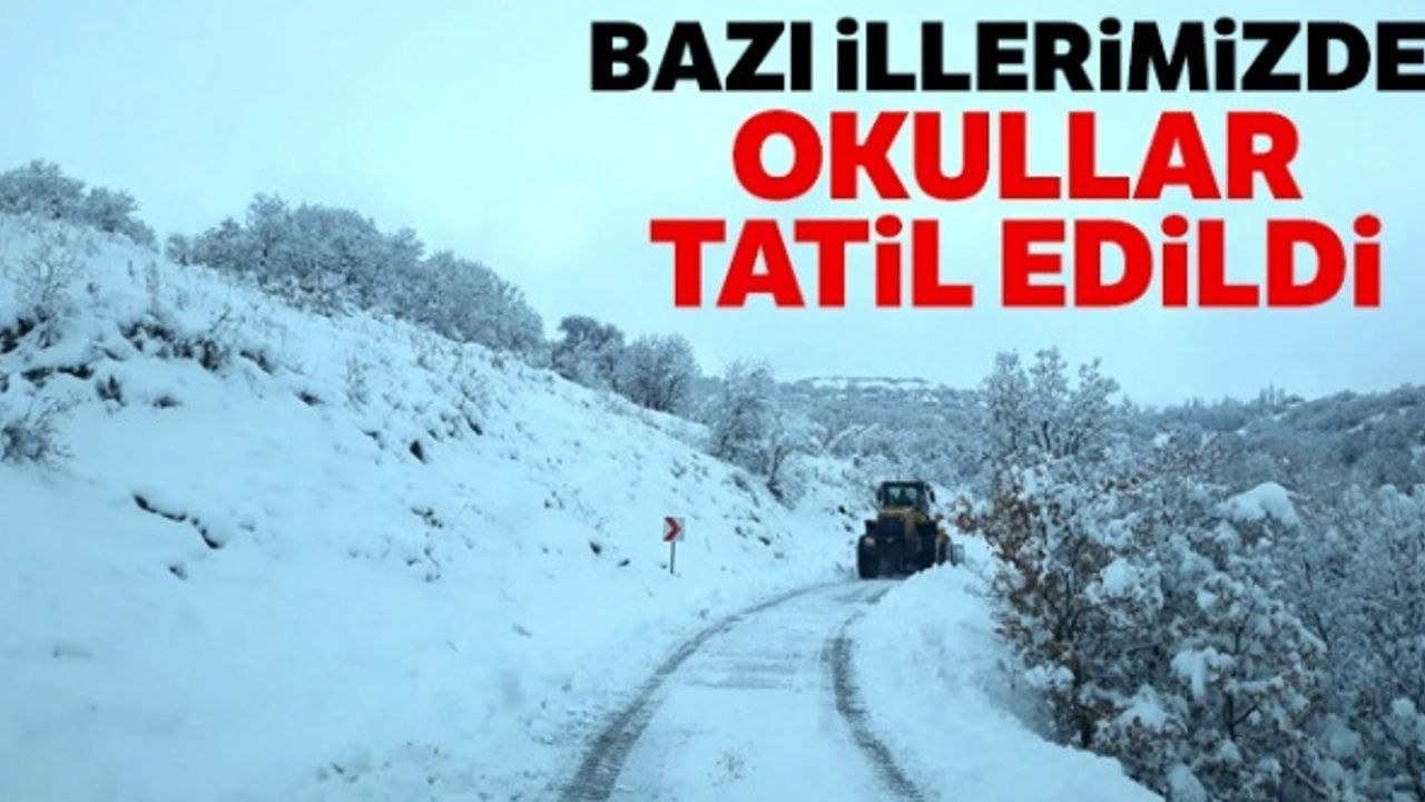 Kar Yağışı Nedeniyle O İlimizde Okullar Tatil Edildi