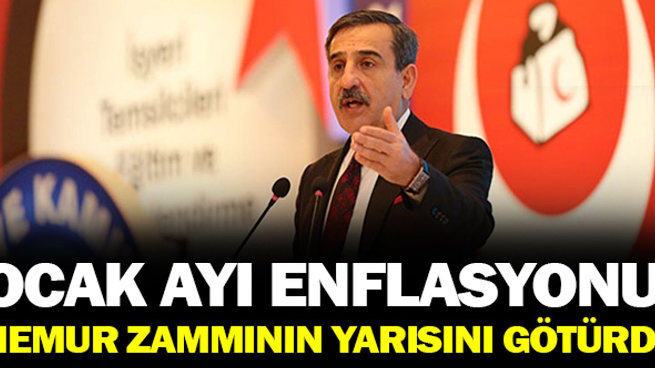 Ocak Ayı Enflasyonu Memur Zammının Yarısını Götürdü!