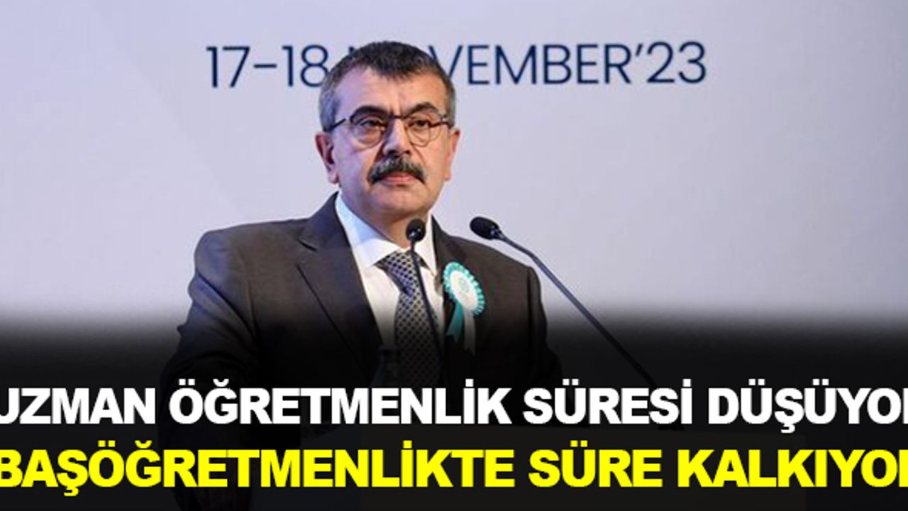 Uzman Öğretmenlik Süresi Düşüyor, Başöğretmenlikte Süre Şartı Kalkıyor!