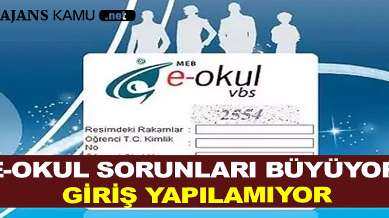E-Okul Sorunları Büyüyor Giriş Yapılamıyor
