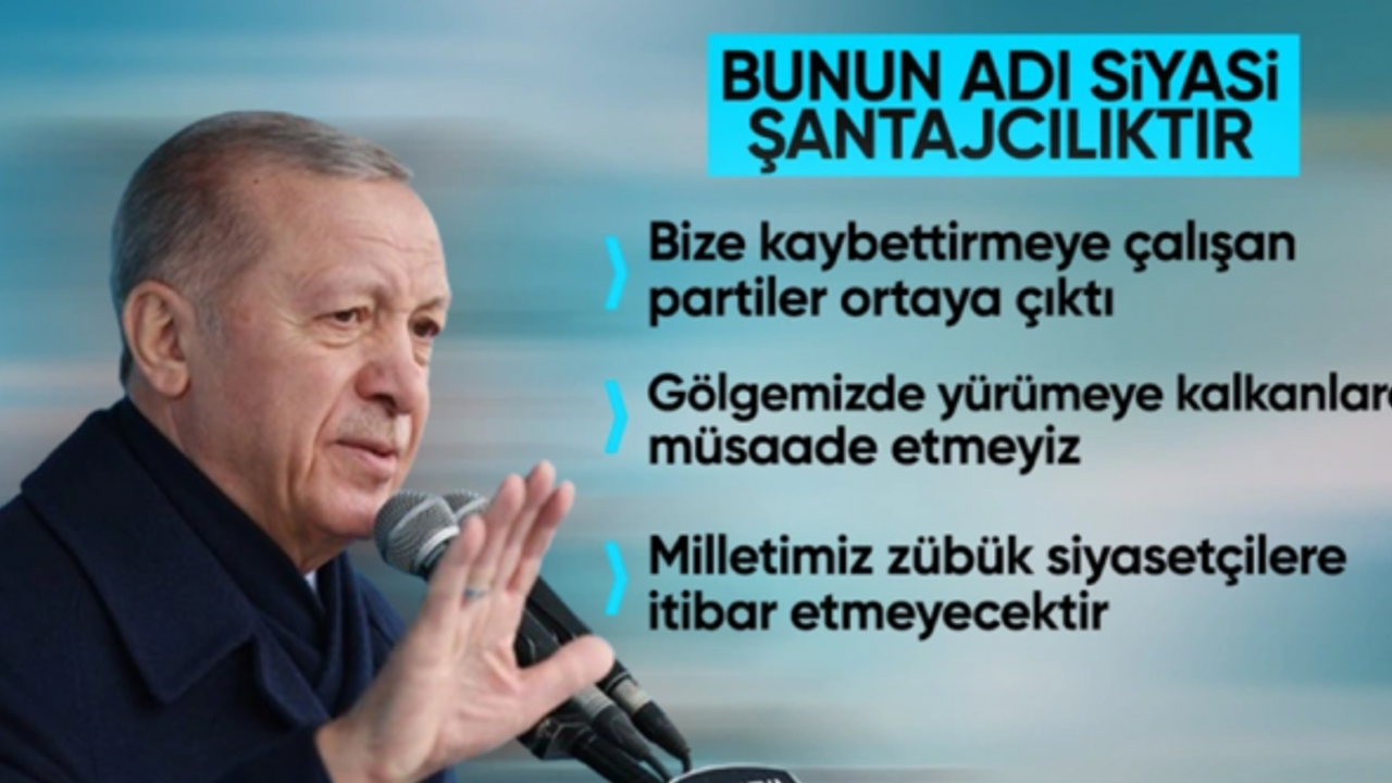 Erdoğan Yeniden Refah’a isim vermeden yüklendi: Bunun adı siyasi şantaj