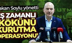 Bakan Soylu'nun yönetimiyle eş zamanlı 'Kökünü Kurutma Operasyonu': 120 gözaltı