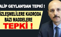 Talip Geylan'dan, sözleşmelilere kadro düzenlemesinin bazı maddelerine tepki!