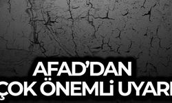 AFAD'dan Tsunami Uyarısı!