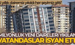 İnşaatta kalitesiz malzeme kullanan şimdi yandı