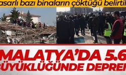 Malatya'da 5.6 büyüklüğünde deprem