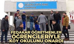 Yüksekova'da 5 fedakar öğretmen, 20 öğrencisiyle köy okulunu onardı
