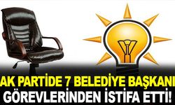 Ak Partili 7 Belediye Başkanı İstifa Etti