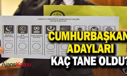 Cumhurbaşkanlığı için kaç aday oldu?
