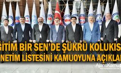 Eğitim-Bir-Sen'de Genel Başkan Adayı Şükrü KOLUKISA Seçim Listesini Açıkladı