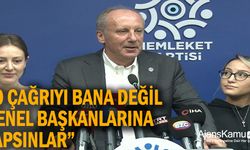 İnce: "(107 eski CHP'li vekilin çağrısı) O çağrıyı bana değil genel başkanlarına yapsınlar"