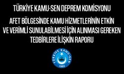 Kamu Sen'den Afet bölgesindeki memurlara yönelik rapor