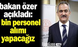 MEB Personel alımı için duyuru Bakan Özer tarafından yapıldı