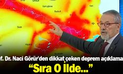 Prof. Dr. Naci Görür O İli Uyardı: "7.4 Deprem Bekleniyor"