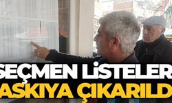 Seçmen listeleri askıya çıktı