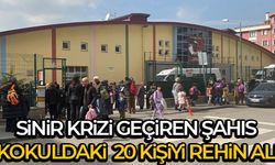 Sinir krizi geçiren şahıs ilkokuldaki Öğretmen ve Öğrenci  20 kişiyi rehin aldı