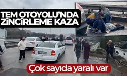 TEM Otoyolu Kocaeli geçişinde zincirleme kaza