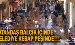 Vatandaş balçık içinde, belediye kebap peşinde