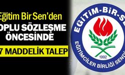 Eğitim Bir-Sen'den Toplu Sözleşme İçin 17 maddelik talep