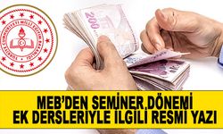MEB'den 17-20 Nisan Seminer Dönemi İçin Ek Ders Ücreti Açıklaması