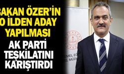 Milli Eğitim Bakanın O İlden Liste Başı Aday Yapılması Ak Parti Teşkilatını Karıştırdı