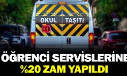 Öğrenci servislerine yüzde 20 zam yapıldı