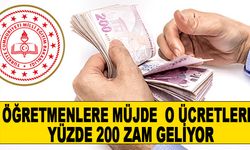 Öğretmenlere Müjde ! O Ücretlere Yüzde 200 Zam Geliyor