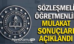 Sözleşmeli Öğretmenlik Mülakat Sonuçları Açıklandı
