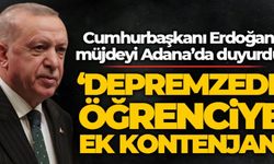 Cumhurbaşkanı Erdoğan'dan deprem bölgesindeki öğrencilere müjde!