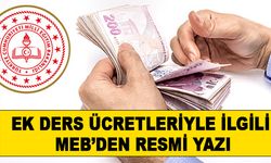 Ek Ders Ücretleriyle İlgili MEB'den Resmi Yazı