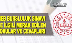 MEB Bursluluk Sınavı İle İlgili sıkça sorulan sorular ve cevapları
