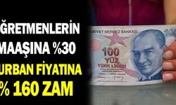 Memur maaşına yüzde 30, kurbana yüzde 164 zam
