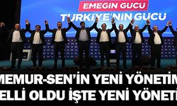 Memur-Sen'in yeni yönetimi belli oldu. İşte Memur Sen yeni yönetimi...
