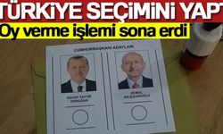 Oy verme işlemi sona erdi