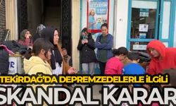 Tekirdağ'da depremzedelerin otelden çıkartılma kararı ortalığı karıştırdı