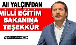 Ali Yalçın'dan Milli Eğitim Bakanı Yusuf Tekin'e Teşekkür