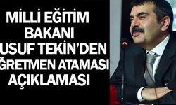 Bakan Yusuf Tekin'den öğretmen atamaları açıklaması