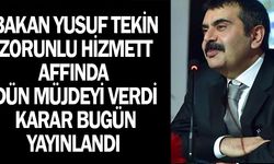 Bakan Yusuf TEKİN'den Öğretmenleri Sevindirecek İlk Büyük Adım Geldi