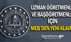 MEB'den uzman öğretmenlik ve başöğretmenlik için yeni kılavuz