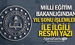 MEB'den Yılsonu İşlemleri İle İlgili Resmi Yazı