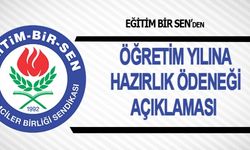Eğitim-Bir-Sen'den öğretim yılına hazırlık ödeneği açıklaması