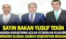 Sayın Bakan Yusuf Tekin, Hakkında Soruşturma Açılan Birini  İl Milli Eğitim Müdürü Olarak Atamayı Düşünüyor Musunuz?