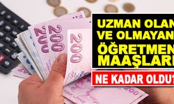 Uzman Olan ve Olmayan Öğretmenlerin Maaşı Ne Kadar Oldu?