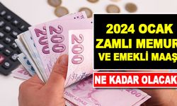 2024 Ocak Memur ve Emekli Zamlı Maaşları Ne Kadar Olacak?